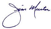 Jim's signature