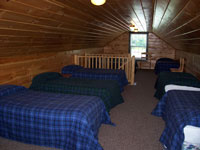 Log Cabin Rental Photos - Upstairs, View 1 - North Country Rivers