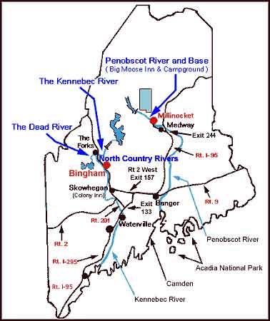 Maine Map - 2004 - With New Turnpike Exits