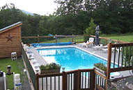 Bear Hunting, Deer Hunting - Pool at Main Lodge: Sunrise Ridge Guide Service and Sporting Camps.